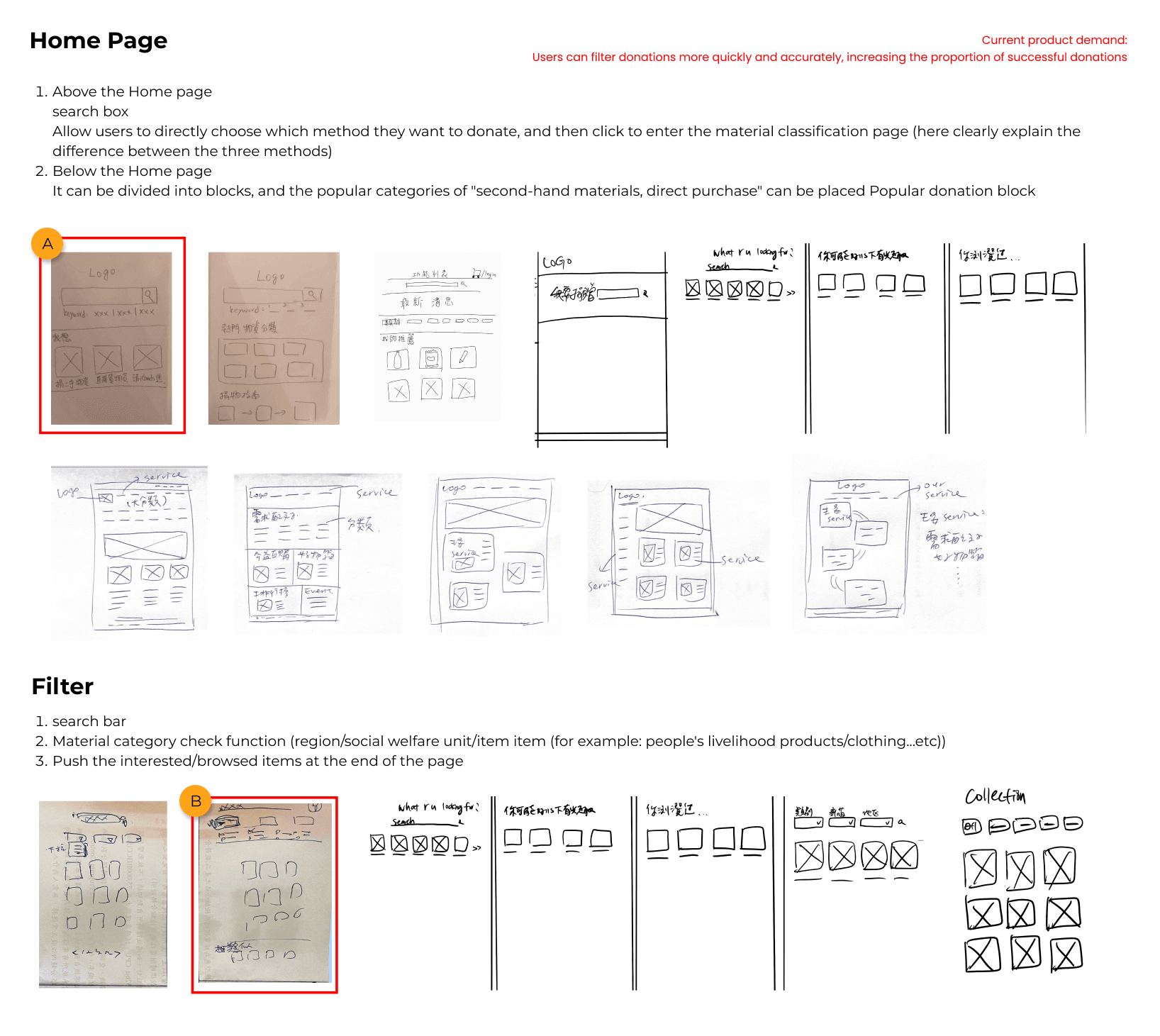 Crazy 8 Sketches